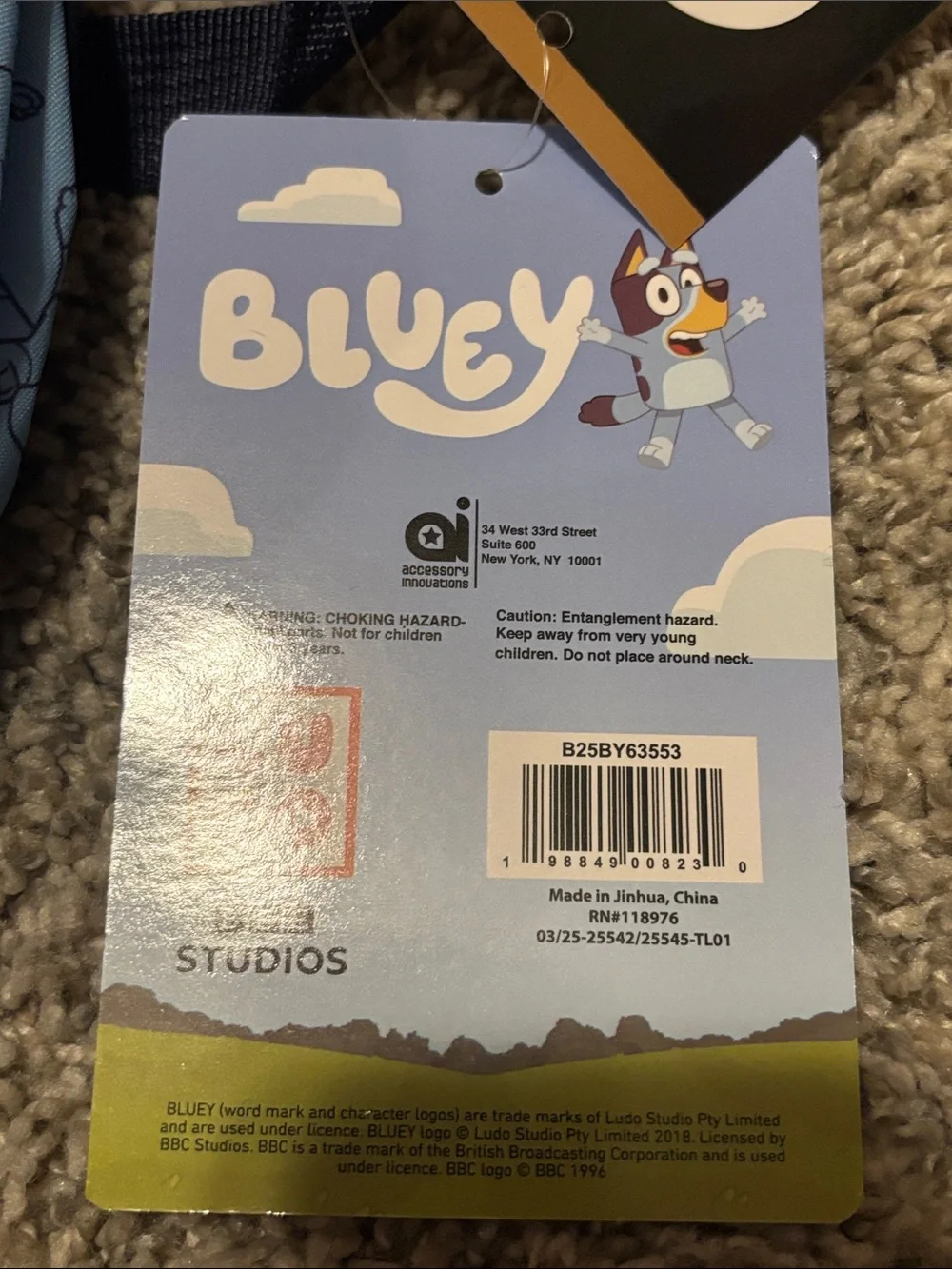 NWT Bluey Bingo Backpack  8” Plush Set